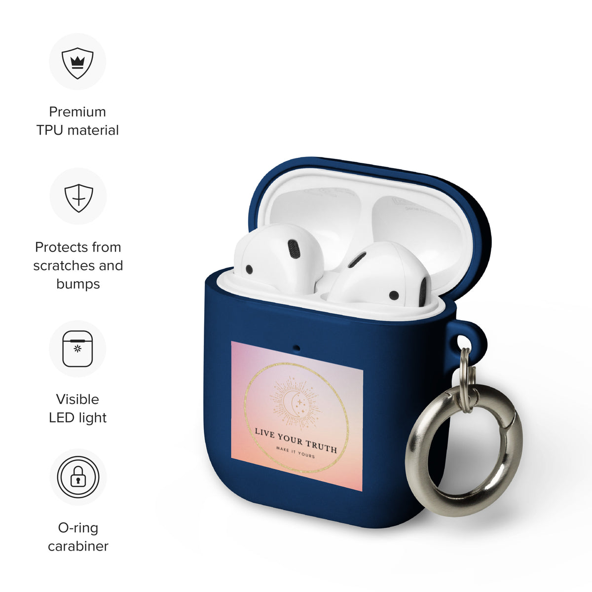 Case Cover Airpods Charging Case Blue Light Airpods Gen Wireless